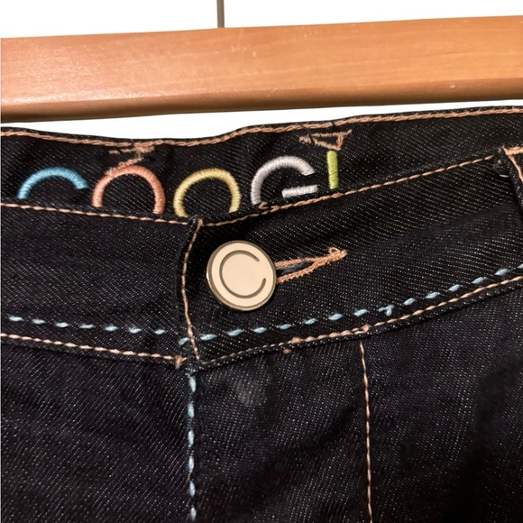 Coogi Y2K Mens Cyber Grunge Punk Embroidered Baggy Jeans Size 38/32 - Picture 6 of 10